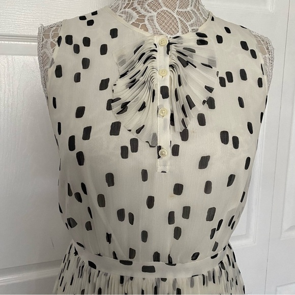 Banana Republic Polka Dot Pleated Dress 6 - Picture 4 of 16
